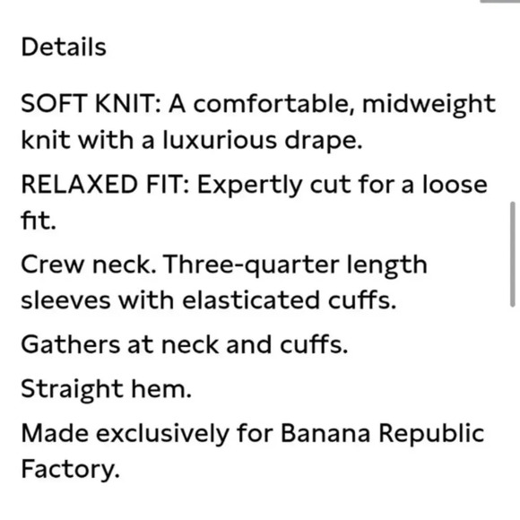 Banana Republic Knit Poet Top - Picture 6 of 11